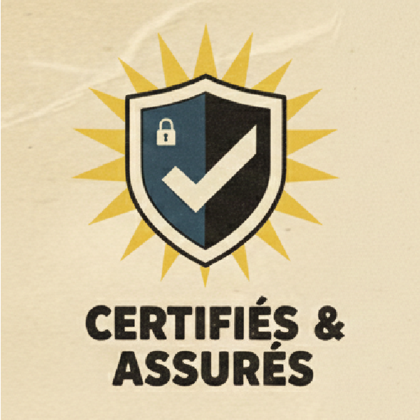 certifies-et-assurés Pictogramme certifiés et assurés